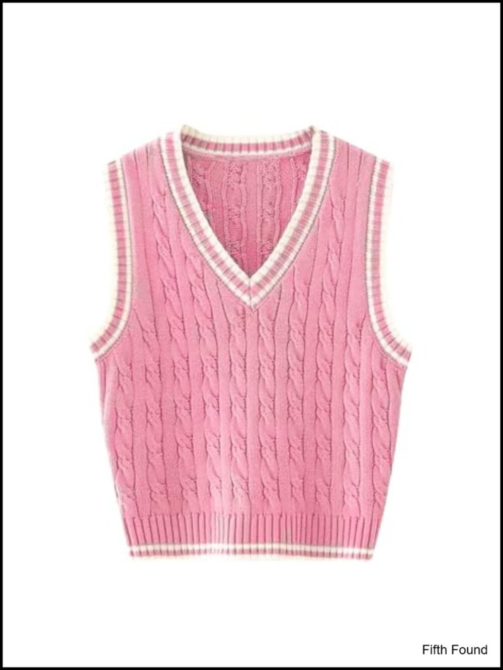 Womens 100% Cotton Sweater Vest Sleeveless V-Neck Knit Pullover